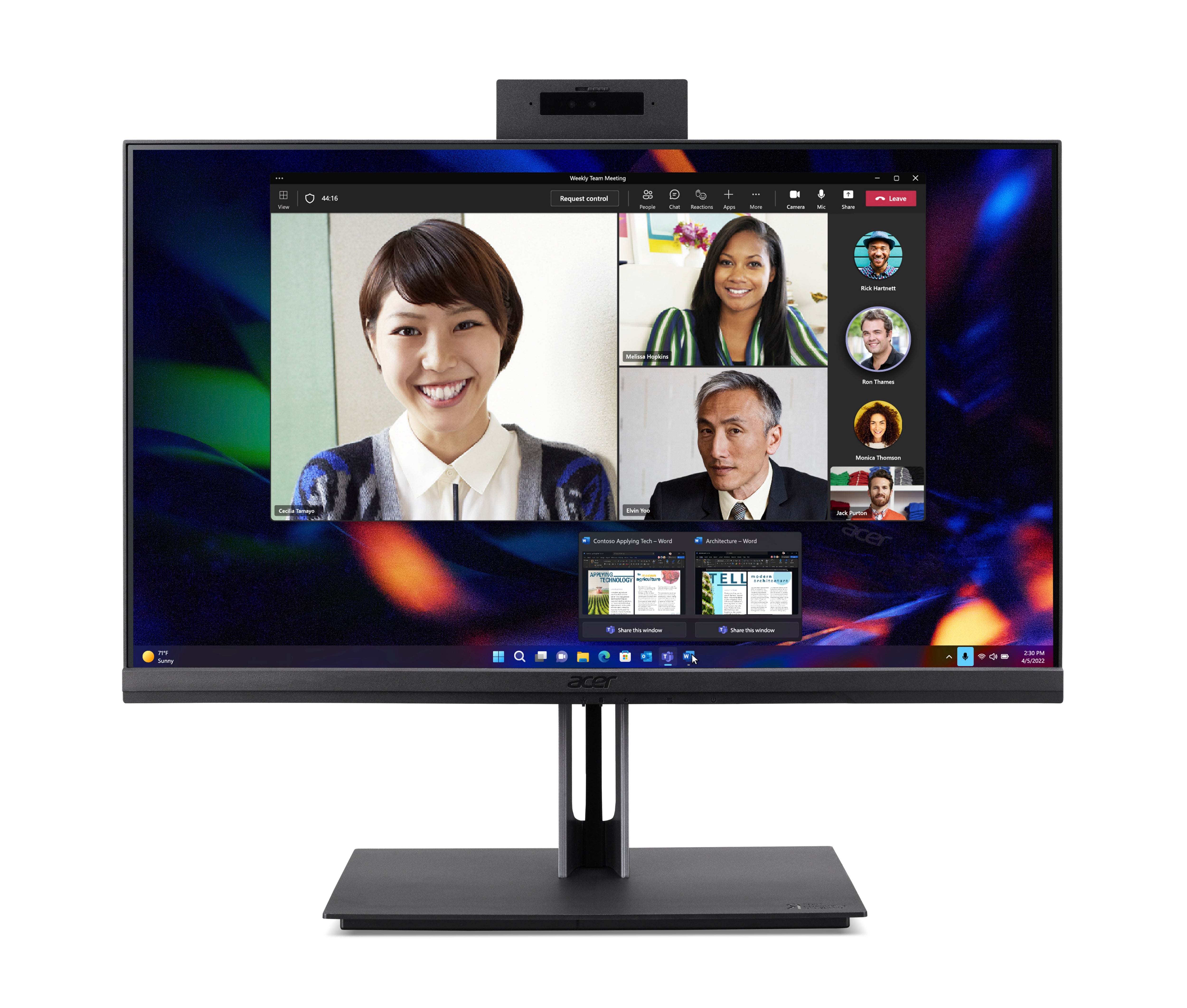 Acer AIO VZ4714G 23.8" FHD Non-Touch i5-13400 8GB DDR4 Memory 512GB SSD M.2 PCIe Wireless BT TPM 2.0 SD Card Reader 2.0 MP Full HD high-sense IR Camera USB Keyboard & Mouse Incl. Windows 11 Professional 3 Year Onsite Warranty