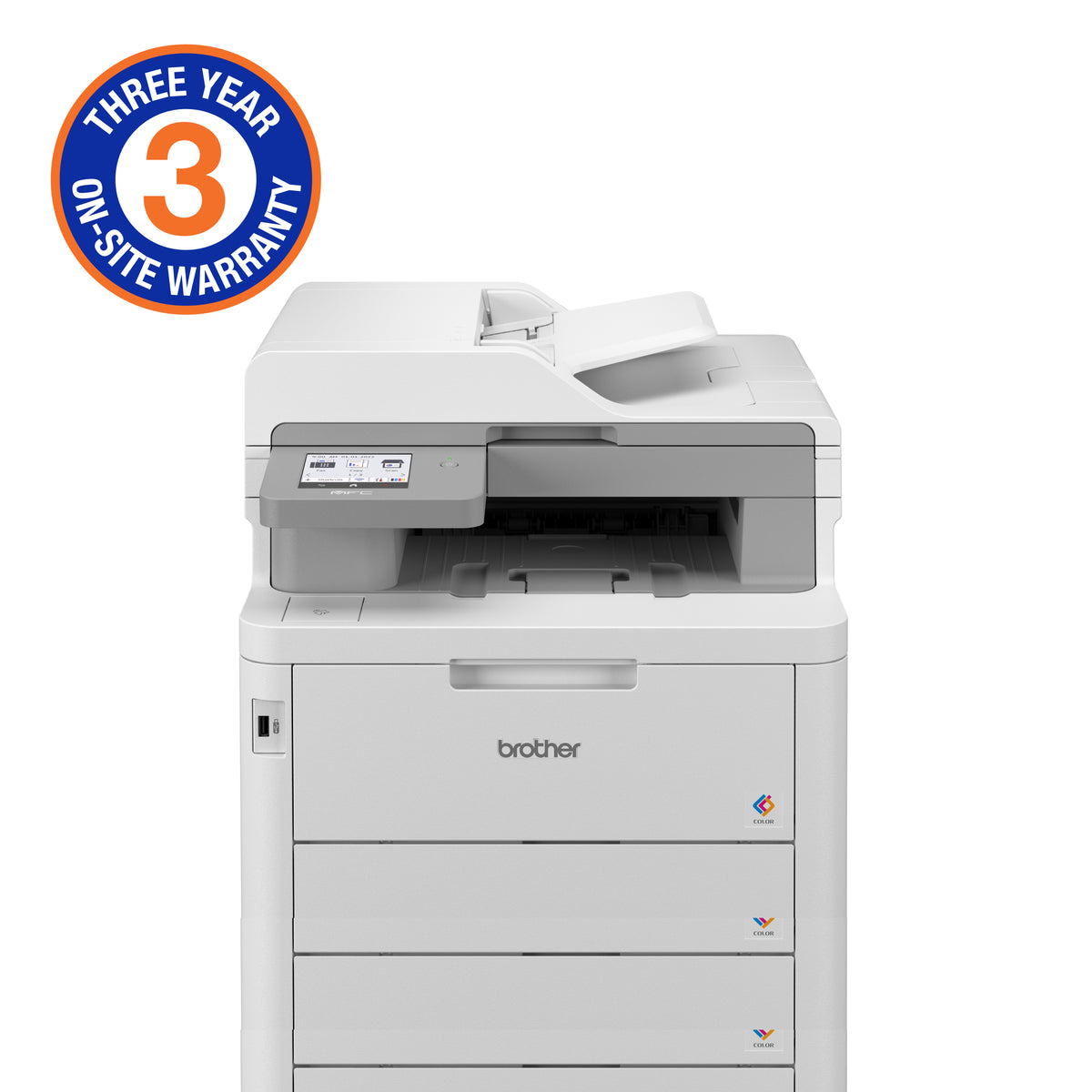 Brother High Speed Colour Laser MFC with wired and wireless printing capabilities (3YR Onsite)