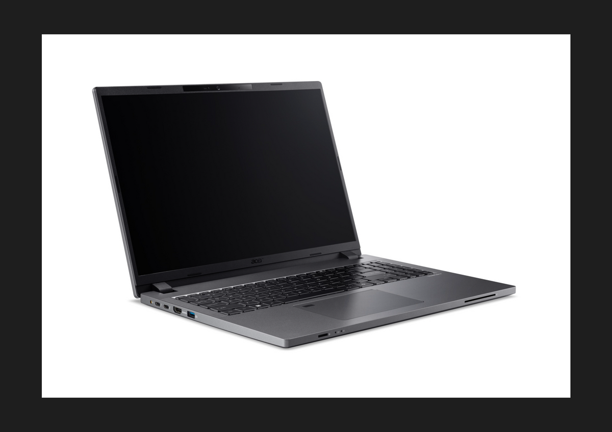 Acer TravelMate TMP216-51-G3-TCO-51G6 16"WUXGA SlimBezel IPS Intel Core Ultra 5 processor 115U 16 GB DDR5 512GB PCIe NVMe SSD Micro SD card reader IR Camera WIFI6E+BT 2x2 AX+BT 6E BackLit KB + FRP 53Wh Li-ion battery 65W TypeC adapter Windows 11 PRO 3 YRS OSW