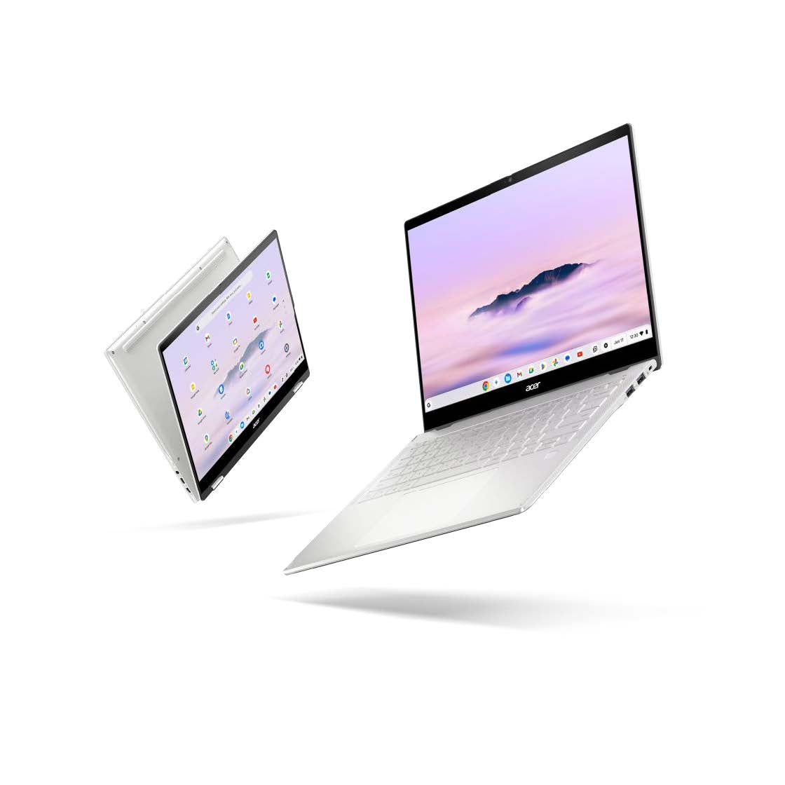 Acer Chromebook Plus Spin 514 14" WUXGA IPS 120Hz Touch MediaTek Kompanio Ultra 910 Octa-core CPU 12 GB LPDDR5X Memory UFS 256GB SD card reader WIFI 7 2x2 BE+BT SD card reader 5MP Camera 70Wh Li-ion battery 100W TypeC adapter No Stylus Google Chrome OS 3 Year Onsite Warranty (CPE594-2N-K32M)