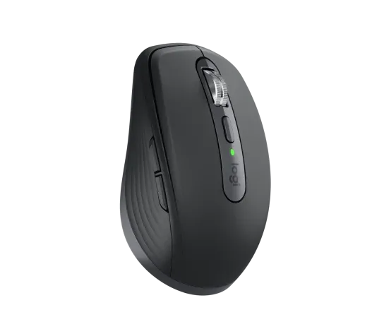 Logitech MX Anywhere 3S, Right-hand, Laser, RF Wireless + Bluetooth, 8000 DPI, Graphite