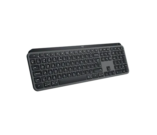Logitech MX Keys S, Wireless, RF Wireless + Bluetooth, Scissor key switch, QWERTY, LED, Graphite