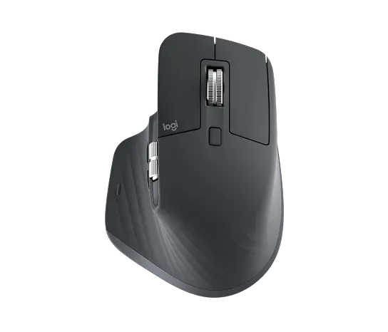 Logitech MX Master 3S Performance Wireless Mouse, Right-hand, Laser, RF Wireless + Bluetooth, 8000 DPI, Graphite