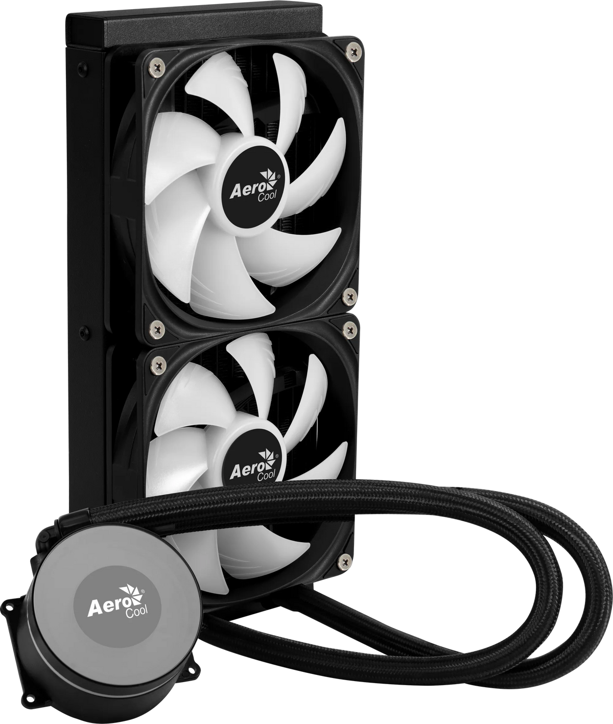Aerocool Oasis L240 Black - 240mm ARGB Liquid Cooler - Intel LGA1851/LGA1700; AMD AM4/AM5