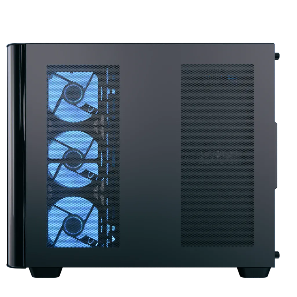 Aerocool P500C Black Mid tower case - Includes 120mm ARGB Fan x 4 and 4-port ARGB control hub - ATX - 3x 2.5'' or 2x3.5'' - 360m
