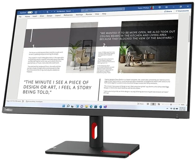 Thinkvision|S27i-30|27 inch IPS panel|FHD 1920 x 1080|Intern