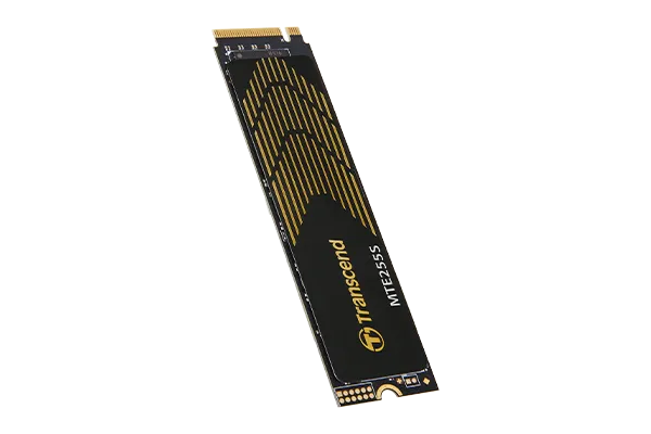TRANSCEND 2TB MTE255S PCI-E GEN 4X4 M.2 NVMe 2280 SSD 3D NAND -7400 MB/s Read 6500 MB/s Write- Graphen Heat Spreader -1200TBW