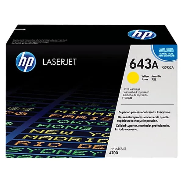 HP 643A Yellow Toner - 10000 Pages.