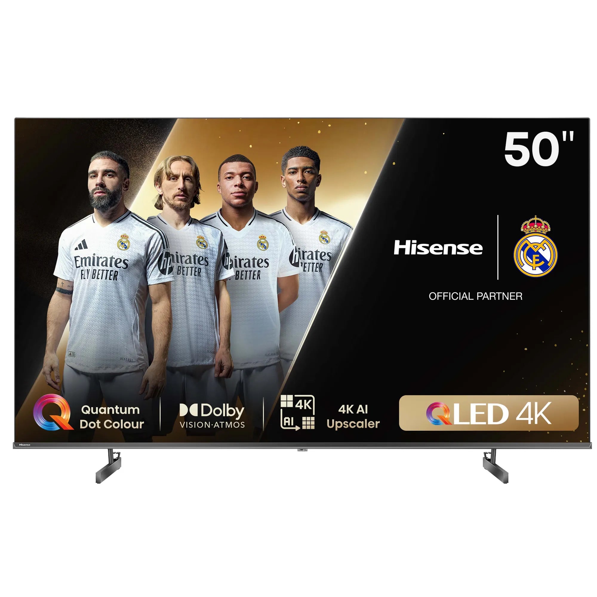 Hisense LEDN50Q6N 50inch 60HZ QLED;4K AI Upscaler;Dolby Vision;120 High Refresh Rate;AI Sports Mode;AI Picture;Smooth Motion 