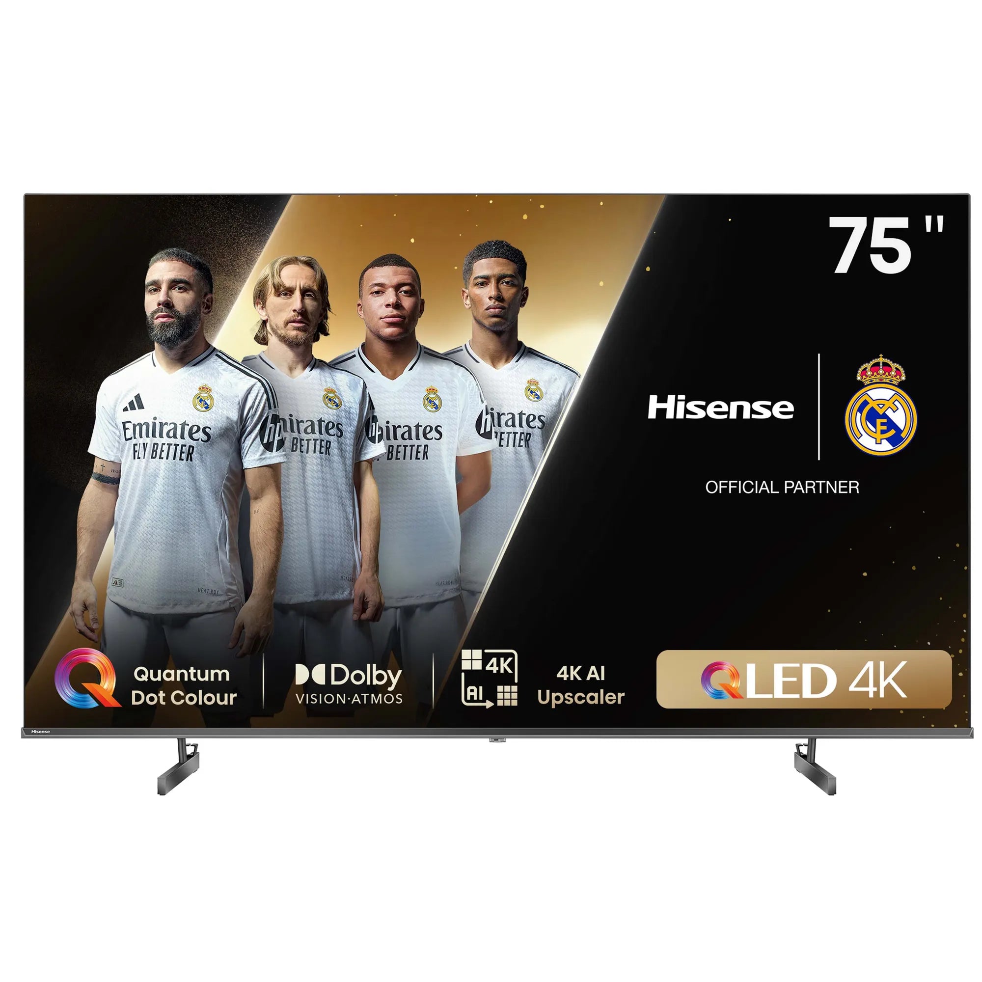 Hisense 75Q6N 75inch 60HZ QLED;4K AI Upscaler;Dolby Vision;120 High Refresh Rate;AI Sports Mode;AI Picture;Smooth Motion 