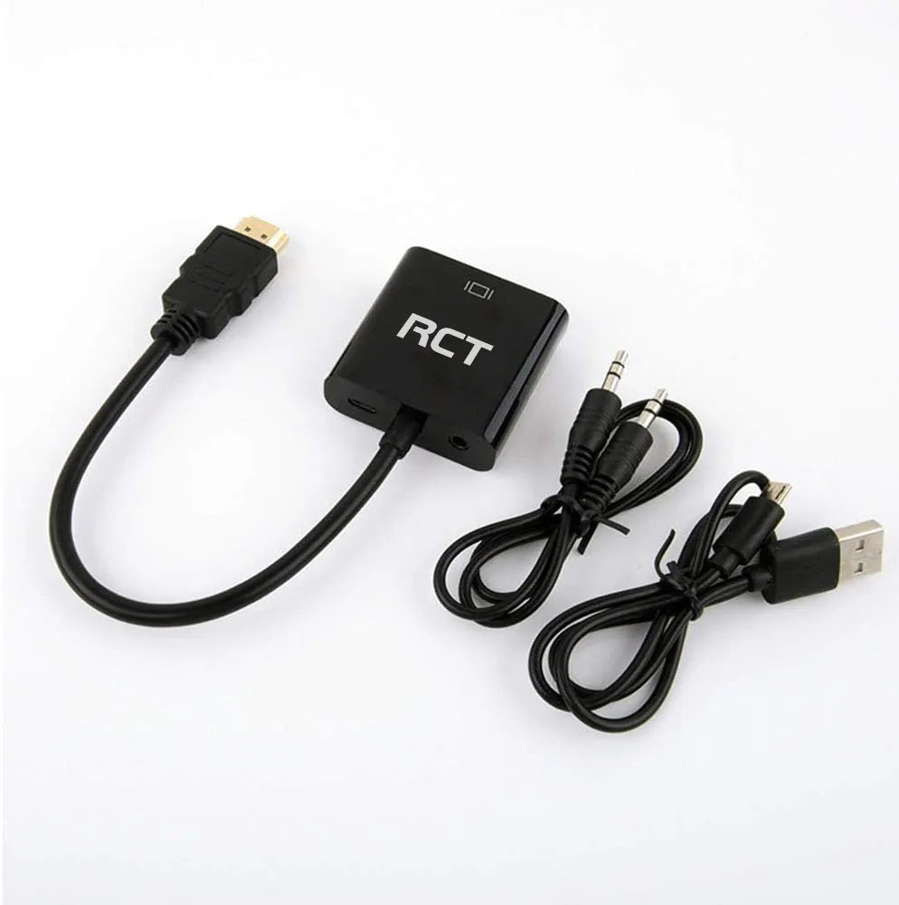RCT HDMI to VGA (M to F) adapter with audio