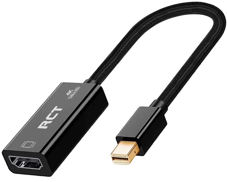 RCT mini display port to HDMI 4K (M to F) adapter