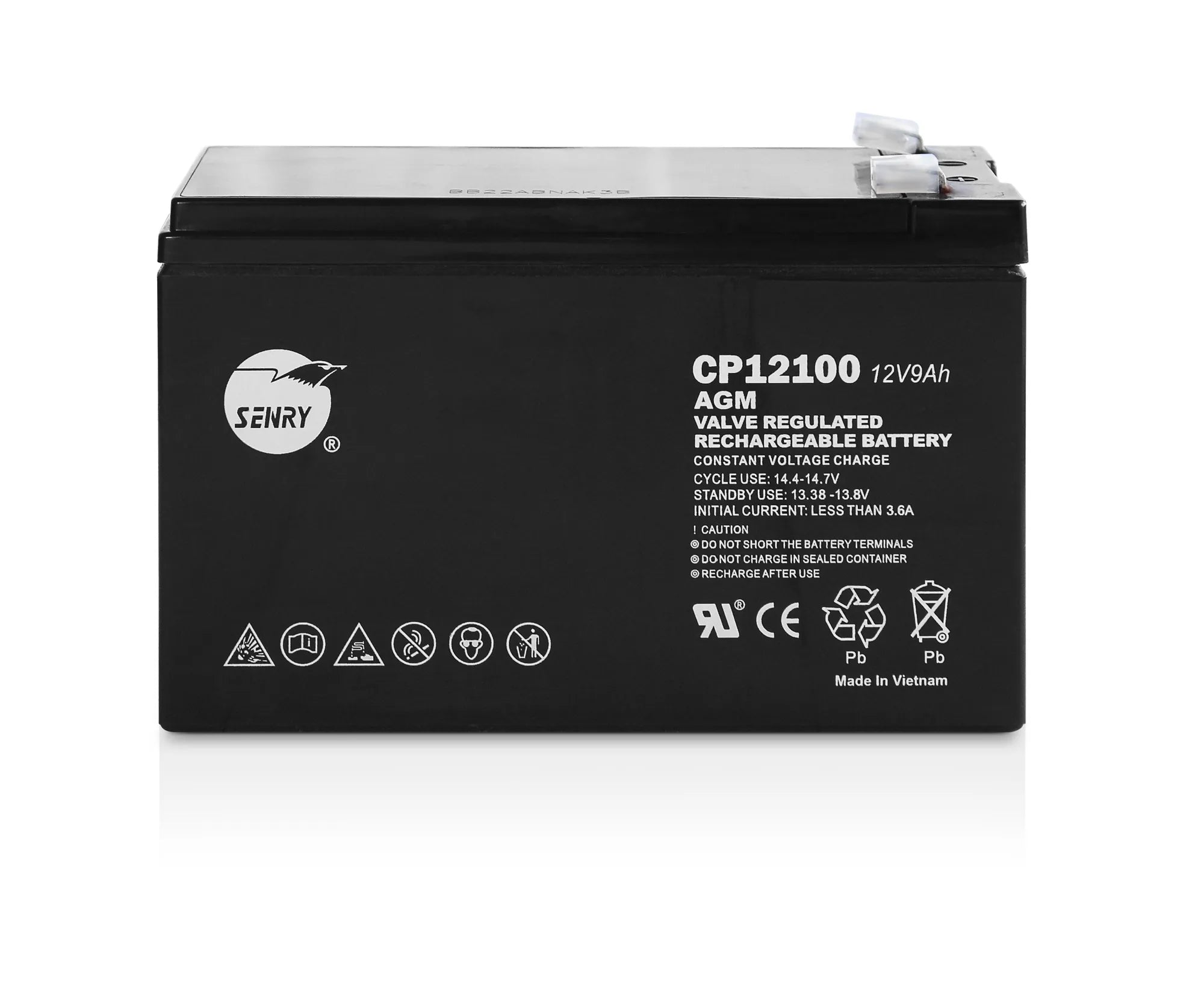 RCT SENRY 12V DC 9AH RECHARGEABLE SEALED AGM BATTERY