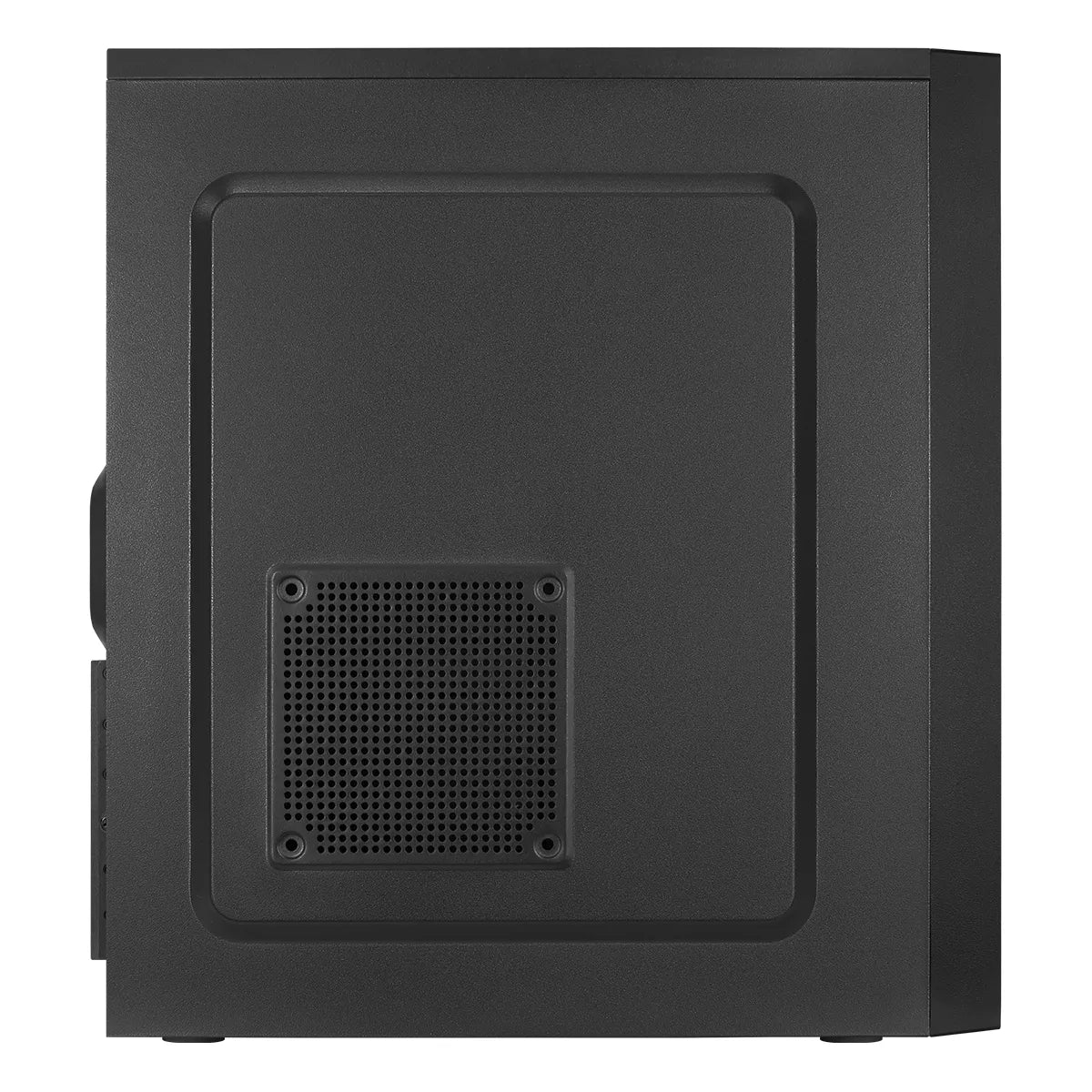 RCT Mid ATX Case with DVD drive slot - Black + 550W; 1x Fan. Up to 1 x 5.25” ODD; 3 x 3.5” HDDs (2 x 3.5”/2.5?) or 4 x 2.5” SSD