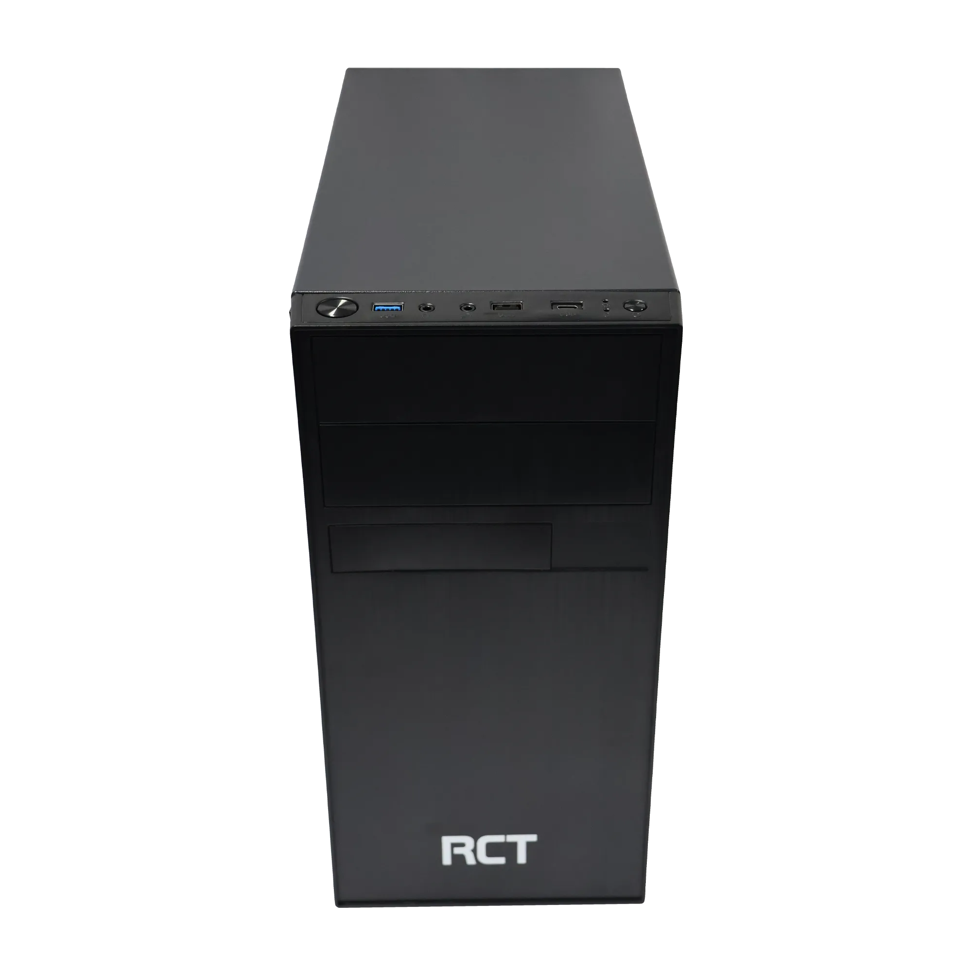 RCT mATX Case with DVD drive slot - Black + 300W