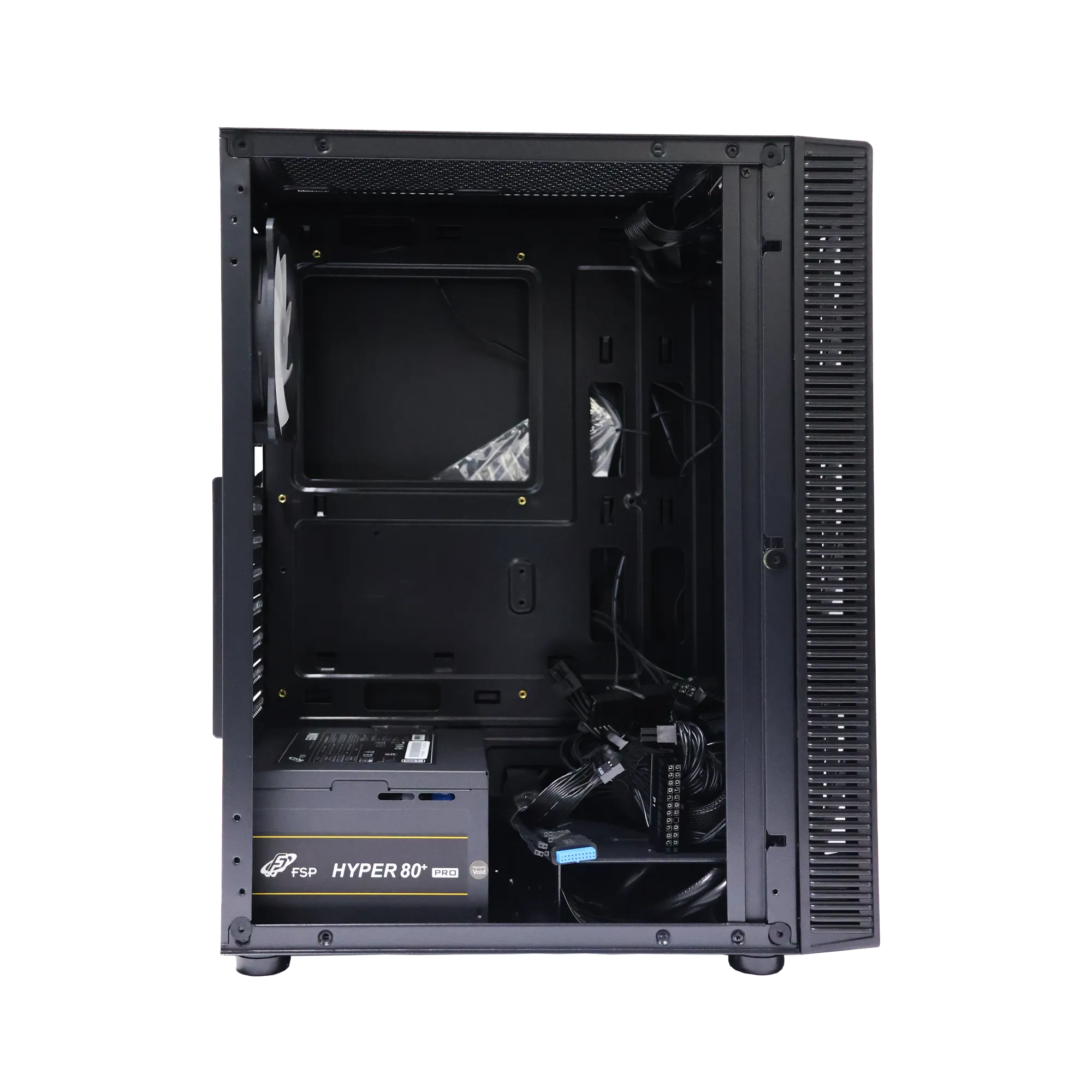 RCT Gaming ATX Case - Black + 550W; 4x RGB fans