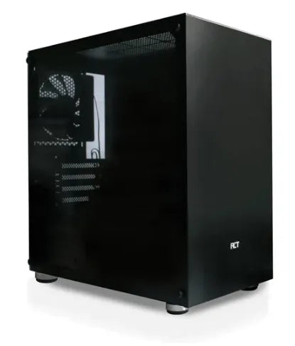 RCT mATX Case with DVD drive slot - Black + 300W