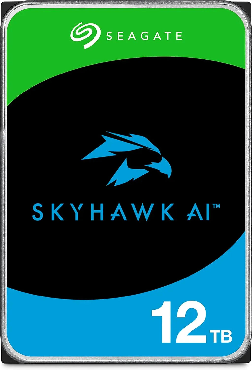 Seagate Skyhawk AI ST12000VE003 12TB 3.5'' HDD Surveillance Drives; SATA 6GB/s Interface; 256MB Cache; RPM: 7200; 512e; 5 Year l