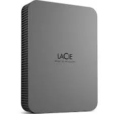 Seagate LaCie 5TB; USB-C; USB 3.1; Aluminum enclosure; Silver