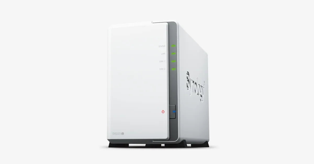 DiskStation 2 Bay NAS; 4-core 1.7 GHz; 2 GB DDR4 non-ECC