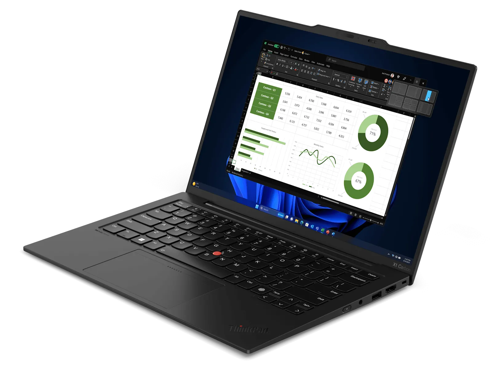 ThinkPad X1 Carbon U7-155U |14.0'' WUXGA AG 400nits LP Touch|16GB DDR5|512GB SSD M.2|LTE|3YPS|W11PRO