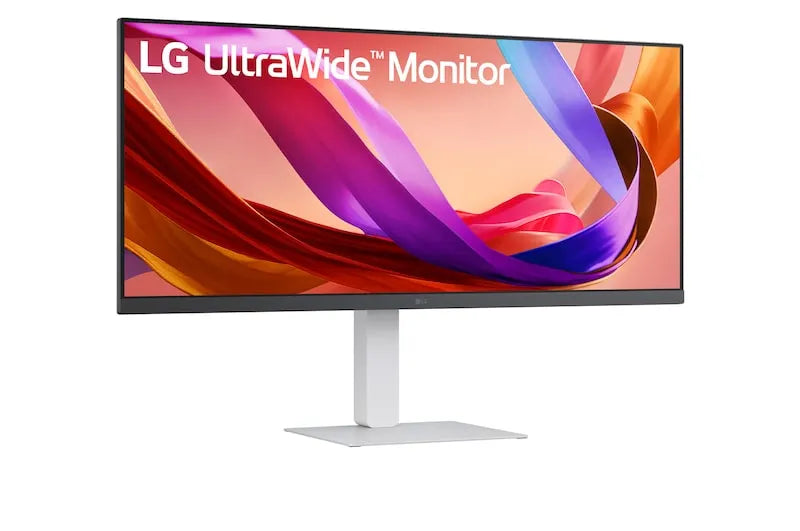 LG UltraWide 34'' FHD IPS White Monitor 100Hz USB-C incl Speaker; 2560x1080 IPS; HDMI; Display; USB-C; Tilt/Height/Swivel