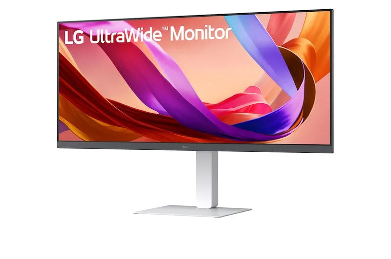 LG UltraWide 34'' FHD IPS White Monitor 100Hz USB-C incl Speaker; 2560x1080 IPS; HDMI; Display; USB-C; Tilt/Height/Swivel