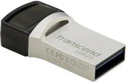 Transcend JetFlash 890 64GB, 128 GB, USB Type-A / USB Type-C, 3.2 Gen 1 (3.1 Gen 1), Cap, 3 g, Black,Silver