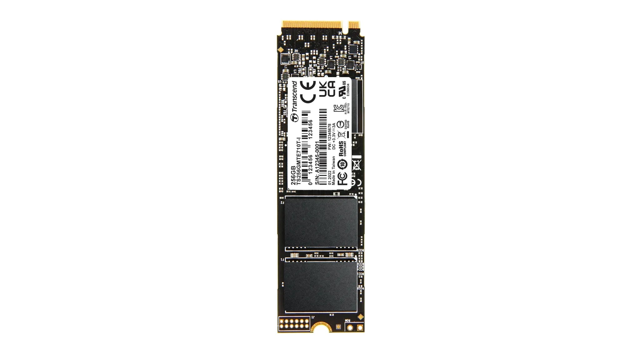 Transcend 256GB MTE710T-I Wide Temperature Embedded NVMe SSD