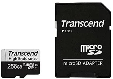 Transcend 350V, 256 GB, MicroSDXC, Class 10, 95 MB/s, 45 MB/s, Class 3 (U3)