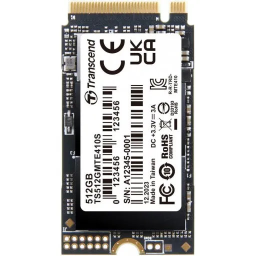 Transcend 512 GB MTE410S PCI-E GEN 4x4 M.2 2242 SSD 3D NAND