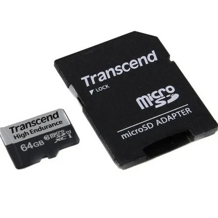 Transcend microSDXC 350V 64GB, 64 GB, MicroSDXC, Class 10, NAND, 95 MB/s, 45 MB/s