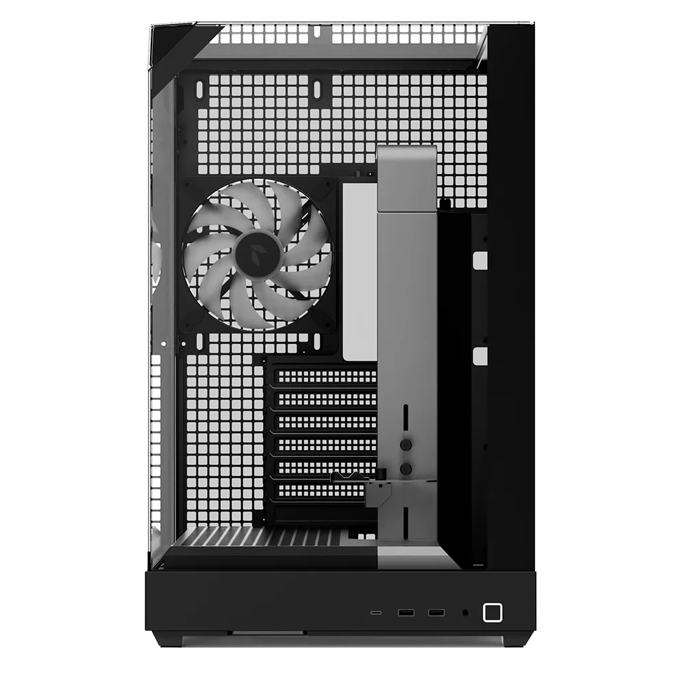 Aerocool APNX V2 Vision Black 3 glass panel case. X-Pand Flow design 4x ARGB Fan included - 360mm radiator  - (APCM-VI02143.11)