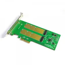 DUAL M.2(2242/2260/2280)SSD/ PCIe x4/ RAID 0;1; SPAN or JBOD/ Low Profile bracket/