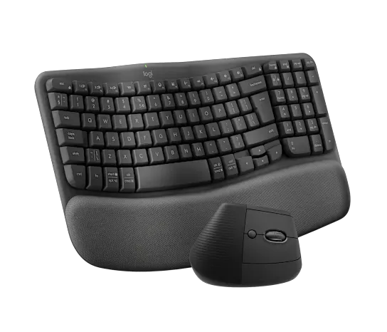 Logitech Wave Keys & Lift Vertical Mouse 920-013635