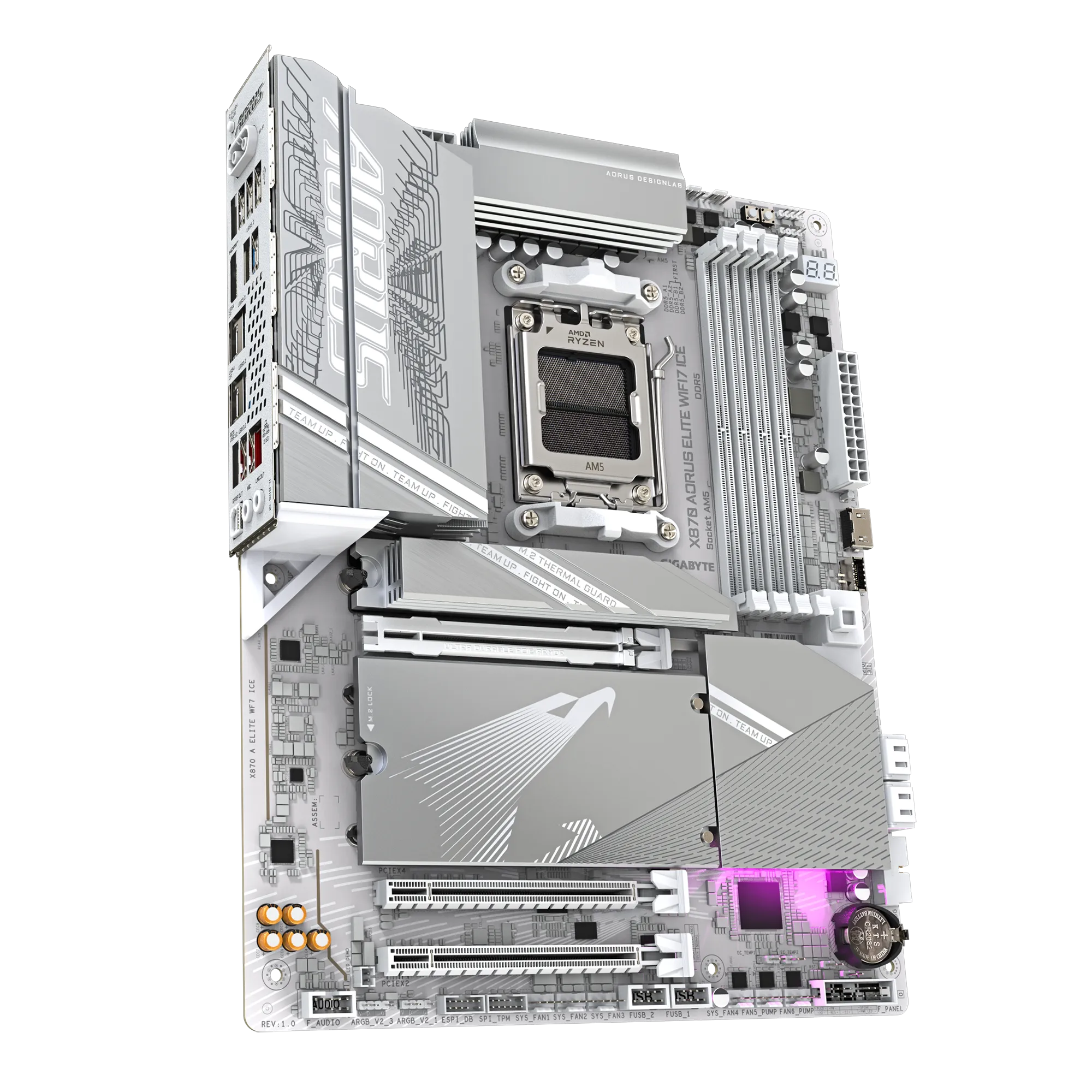 GIGABYTE Aorus AMD X870 Chipset for AMD AM5; 4x DDR5; 4x M2; 2x HDMI (1x Front)/2 x USB4® USB Type-C®; ATX. 