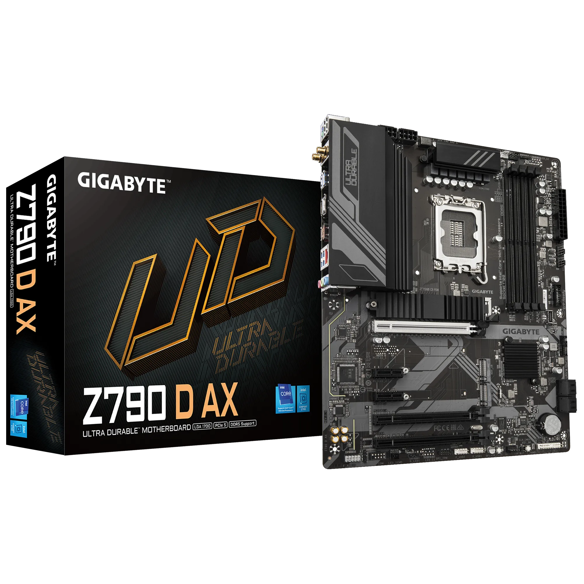 GIGABYTE Intel® Z790 Chipset for LGA 1700; 4x DDR5; 3x M2 G4; HDMI/DP; ATX